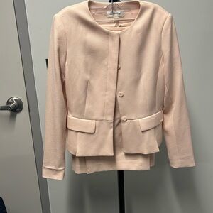 Elegant Cream Women's Jacket and skirt